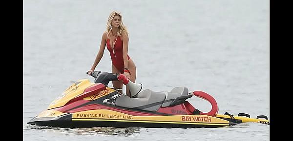  Kelly Rohrbach Swimsuit Candids on “Baywatch” Set in Georgia